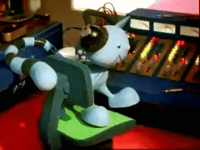 Bob The Builder Saying Time For Lunch By Wooden Fence GIF