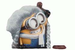 Bob The Minion Hitting Gavel GIF