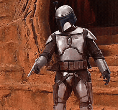Boba Fett Holding Gun Saying I Don't Negotiate GIF