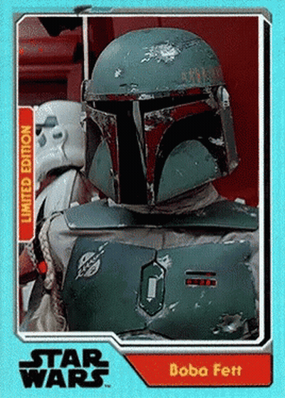 Carta de Star Wars de Boba Fett GIF