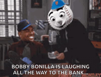 Bobby Bonilla Is Laughing All The Way To The Bank .. GIF