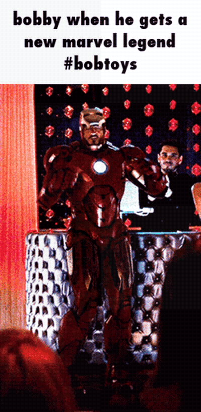 Bobby Gets New Marvel Legend In Superhero Costume GIF