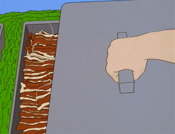 Bobby Hill Cooking Bacon  GIF