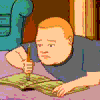 Bobby Hill Seriously Writing GIF