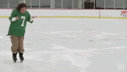 Bobby Moynihan Ice Skating  GIF