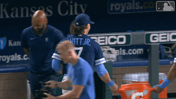 Bobby Witt Running And Giving Fist GIF