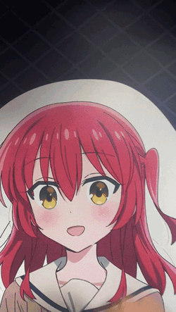 Bocchi The Rock Head Pat GIF