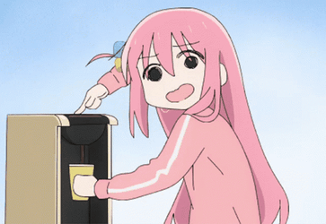 Bocchi The Rock Hitori Goto Coffee Machine GIF