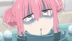 Bocchi The Rock Hitori Goto On Bathtub GIF