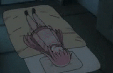 Bocchi The Rock Hitori Goto Spinning On Bed GIF