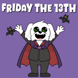 BoDoggos Dressed As Vampire Spooky Friday GIF