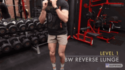  Bodyweight Reverse Lunge Training GIF