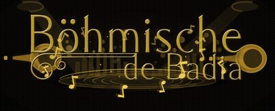Bohmische De Badia Gold Sign On Black GIF