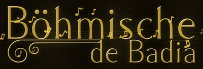 Bohmische De Badia Sign On Black Background GIF
