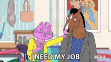  BoJack Horseman Princess Carolyn I Love My Job GIF