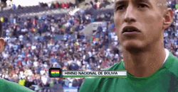 Bolivia Football Team Singing Anthem