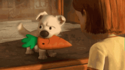 Bolt Carrot Spinning Dog Chasing Tail GIF