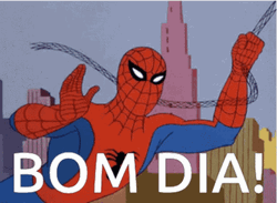 Bom Dia Spiderman Swing GIF