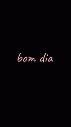 Bom Dia Text Fade Out GIF