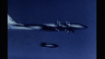 Bomb Flying Through Air In Dark GIF