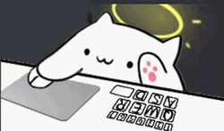 Bongo Cat Moving Computer Mouse GIF