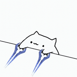 Bongo Cat Sharp Razor Claws Tapping GIF