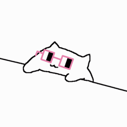 Bongo Cat Wearing Cool Shades GIF