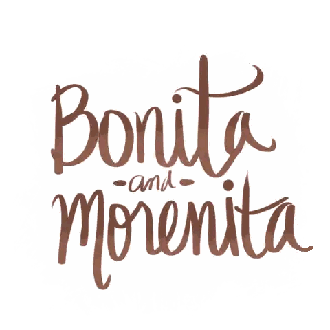 Bonita And Morenita Logo Brown Sticker