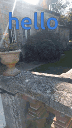 Bonjour Lady Wearing Face Mask GIF