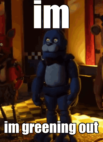 Bonnie From Five Nights At Freddy's Im Im Greening Out GIF