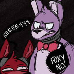 Bonnie Looks At Foxy GIF