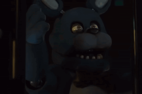 Bonnie The Bunny Standing In Dark GIF