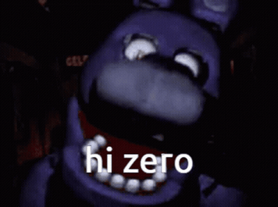 Bonnie The Bunny From Five Nights At Freddy's Saying Hi Zero GIF