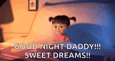 Boo From Monsters Inc Good Night Daddy Sweet Dreams GIF