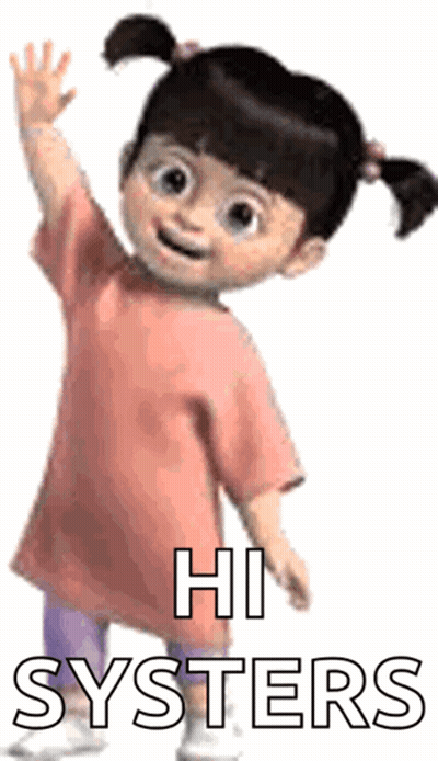 Boo From Monsters Inc Goodnight Kiss GIF