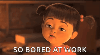 Boo From Monsters Inc Looking Bored GIF