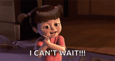 Boo From Monsters Inc Saying I Can't Wait Hands On Face GIF