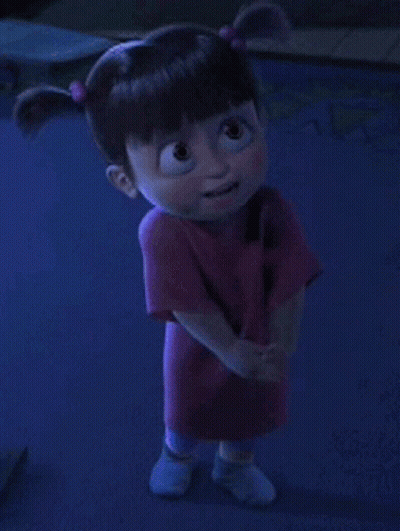 Boo From Monsters Inc With Hands Folded GIF
