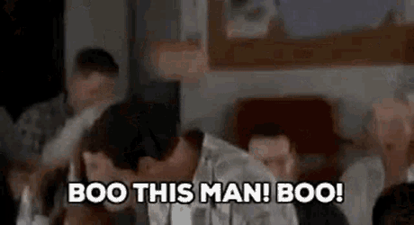 Boo This Man Throw Hat GIF