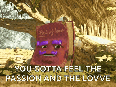 Book Of Love Under Tree You Gotta Feel Passion And Lovve GIF
