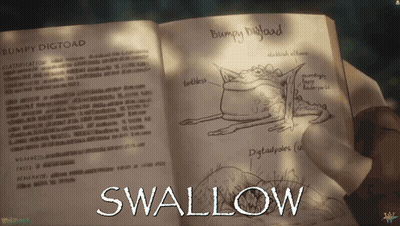 Book Open To Bumpy Digtoad GIF