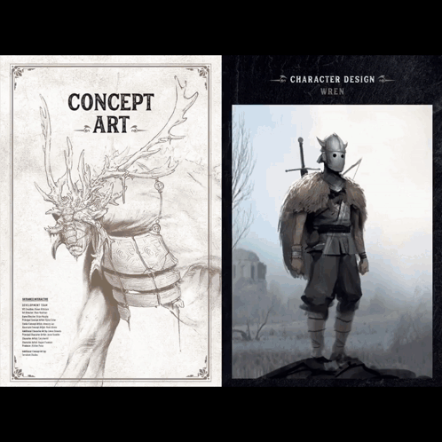 Book Open To Page That Says Concept Art GIF