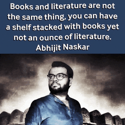 Books And Literature Are Not Same Abhijit Naskar GIF