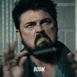 Boom Reaction Billy Butcher GIF