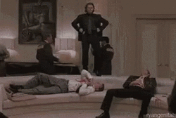 Boondock Saints Paul Smecker Dance On Sofa GIF