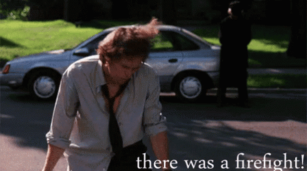 Boondock Saints Paul Smecker Raising Arms GIF