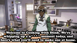 Boondocks Col. H. Stinkmeaner Cooking GIF