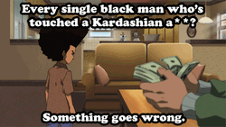 Boondocks Huey Freeman Money Kardashian GIF