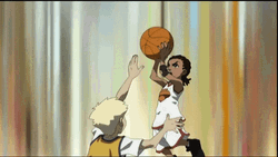 Boondocks Riley Freeman Playing Basketball