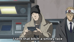  Boondocks Texting Smiley Faces GIF